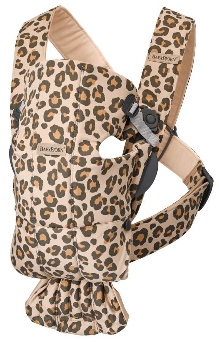 Marsupiu anatomic BabyBjorn Mini Beige/Leopard